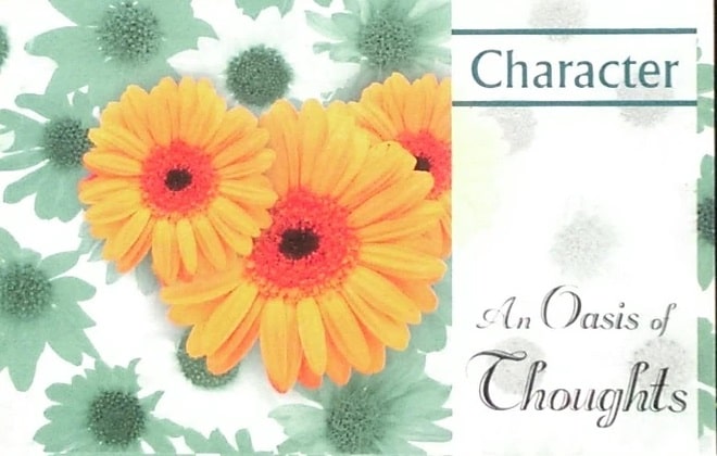 An Oasis of Thoughts – Character
